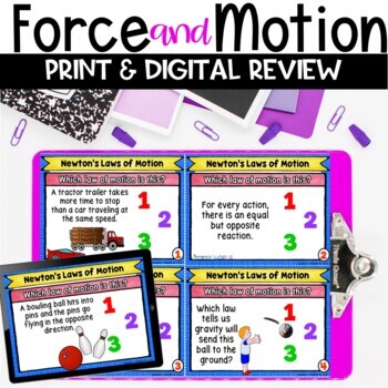 Preview of Force and Motion Review Activity