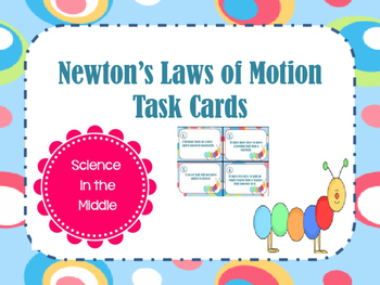 Preview of Newton's Laws of Motion Task Cards