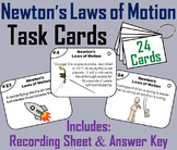 Newton's Laws of Motion Task Cards Activity (Force and Motion)