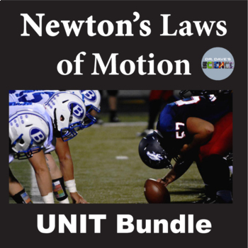 Preview of Newton's Laws of Motion Unit Activity and Worksheets Newtons First Law Activity