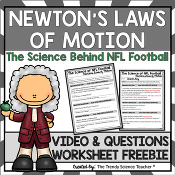 Newton's Laws of Motion Worksheet by The Trendy Science Teacher | TpT