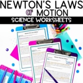 Newton's Laws of Motion Worksheets