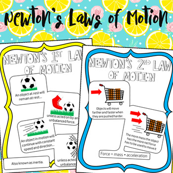 Preview of Newton's Laws of Motion Worksheets