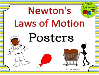 Preview of Newton's Laws of Motions - Posters