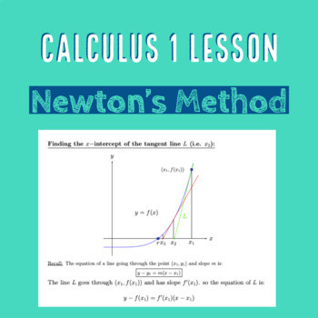 Preview of Newton's Method - Differential Calculus I Lecture Lesson Notes