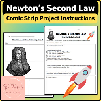 Newton’s Second Law Comic Strip Project Instructions by The Teacher's Space