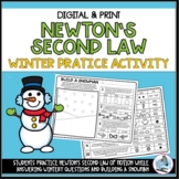Newton's Second Law Practice - Winter Snowman Activity