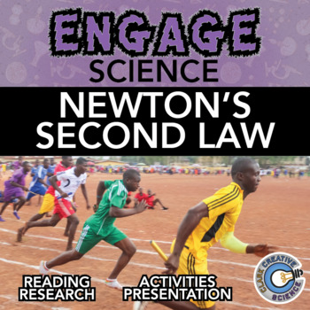 Preview of Newton's Second Law of Motion Resources - Reading, Activities, Notes & Slides