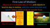Newton's Three Laws of Motion (Animated  and includes video clip)