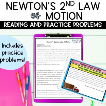 Preview of Newton's Law of Motion Activity Second Law