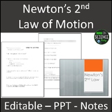 Newton's 2nd Law:  PPT and Student Note Sheets