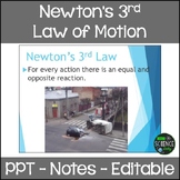 Newton's 3rd Law PPT and Student Notes