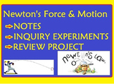Newtons Force and Motion Laws: Notes, Inquiry Experiments 