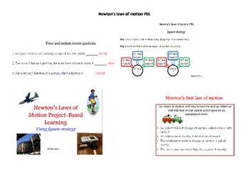 Preview of Newton's Law of Motion PBL: Using Jigsaw Strategy