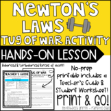 Newton's Laws Tug of War Activity - Balanced and Unbalance
