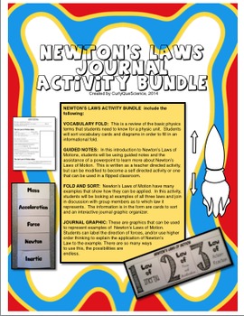 Preview of Newton's Laws of Motion Activity Bundle