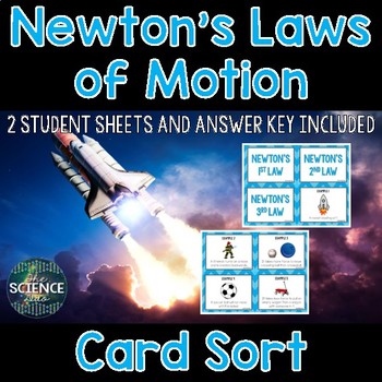 Preview of Newton's Laws of Motion Card Sort