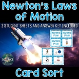 Newton's Laws of Motion Card Sort