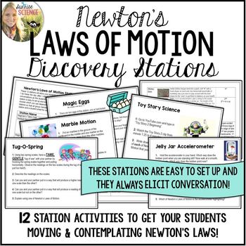 Preview of Newton's Laws of Motion Discovery Stations