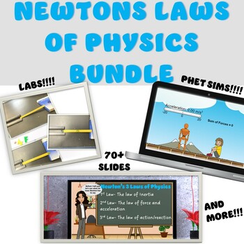 Preview of Newtons Laws of Physics Bundle PPT and Google Slides