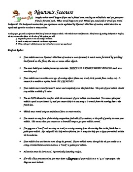 Preview of Newton's Scooter Project Newton's Third Law of Motion