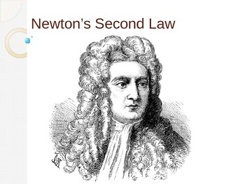 Preview of Newton's Second Law of Motion Power Point presentation