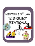 Newton's Third Law Station Science Inquiry Activities (12 