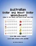 Next AUSTRALIAN Dollar and Dollar Over Colour-in Worksheets