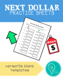 Next Dollar Practice Sheets – Printable Templates (special