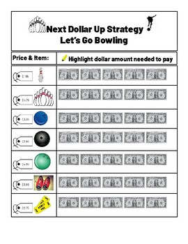 Next Dollar Up Activity - Field trip to the Bowling Alley by Casey C