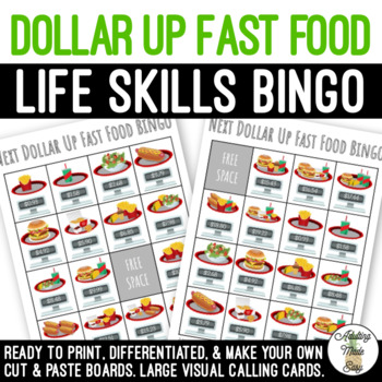 Preview of Next Dollar Up (Fast Food) BINGO Game