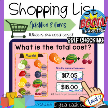 grocery price list teaching resources teachers pay teachers