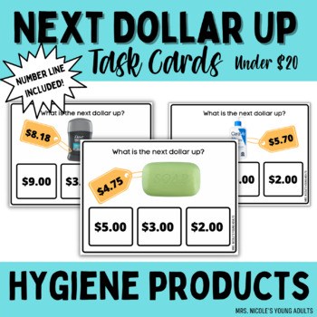 Preview of Next Dollar Up Task Cards - Hygiene - Up to $20