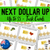 Next Dollar Up {Up to $5} Task Cards AUSTRALIAN