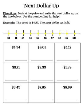 Preview of Next Dollar Up (to $10) - editable