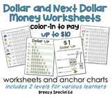Next Dollar Up (up to $10) Money Worksheets for Special Education