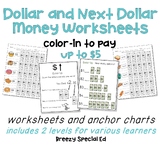 Next Dollar Up Money Worksheets for Special Education