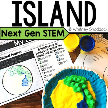 Preview of Island Landform Map Activities & STEM Challenge for Second Grade Science