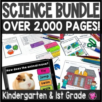 Preview of 1st Grade Science Curriculum YEARLONG Next Generation Science Kindergarten