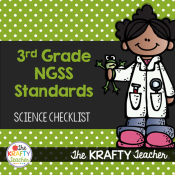 Preview of NGSS Checklist for Third Grade Science Standards