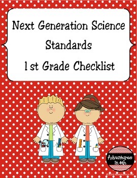 Preview of Next Generation Science Standards (NGSS) Checklist - 1st Grade
