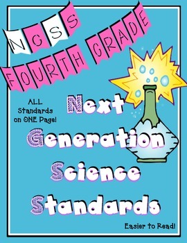 Preview of Next Generation Science Standards for Fourth Grade