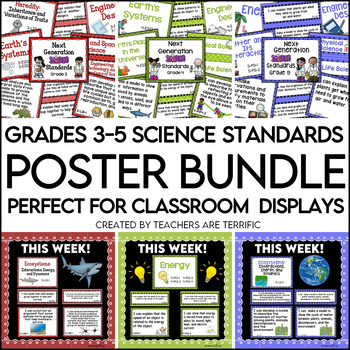 Preview of Standards Posters Grades 3-5: for Use with Next Generation Science Standards