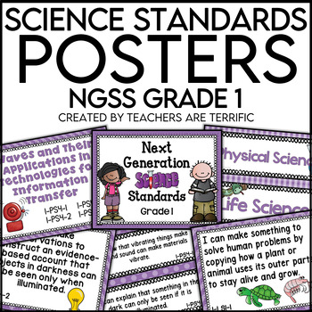 Preview of Standards Posters 1st Grade: for Use with Next Generation Science Standards