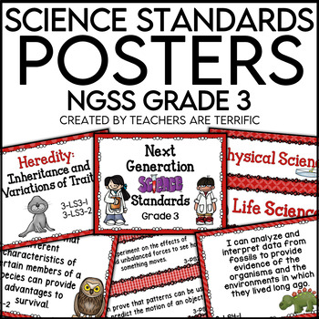 Preview of Standards Posters 3rd Grade: for Use with Next Generation Science Standards