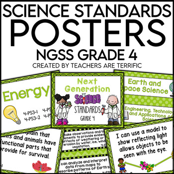 Preview of Standards Posters 4th Grade: for Use with Next Generation Science Standards