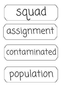 Preview of NextGen Unit 1 Mod A Vocabulary: Science Squad