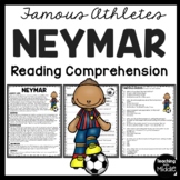 Neymar Biography Reading Comprehension Worksheet Soccer Brazil