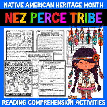 Preview of Nez Perce Tribe Native American Heritage Month Reading Comprehension 3rd 4th 5th