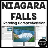 Niagara Falls Reading Comprehension Worksheet North Americ